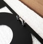 Wallity Reloj de pared decorativo MTS - 005 en negro